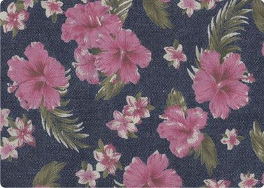 Wspaniałe Luksusowe Flower Wydrukowano 100 Cotton Denim Fabric odkryty Fabric