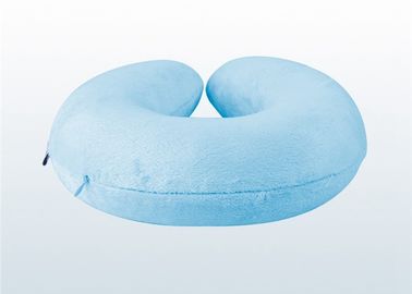 Neck Rest Poduszka podróżna Relaksacja Nap Poduszka z luksusowych niebieski pluszowy Welur Okładka