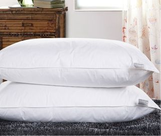 Anti-bezdechu Szary Duck Feather Cotton Perkal Hotel Poduszka Włóż Biały lub Dostosowane