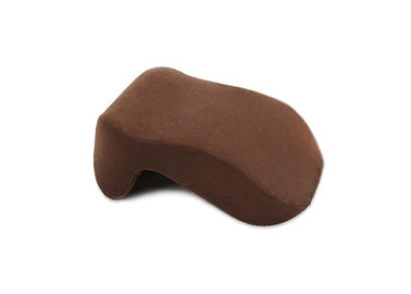 Brązowy Wygodny Neck Pillow Memory Foam 100% Kryształowej Velvet