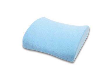 Auto podparcia lędźwi Memory Foam Poduszka tylna, Niebieski kryształ Velvet Fabric