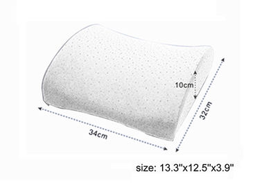Auto podparcia lędźwi Memory Foam Poduszka tylna, Niebieski kryształ Velvet Fabric