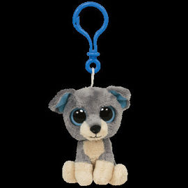 Husky Dog wypchane zwierzę Zabawka pluszowa Brelok Grey / White / Ryż biały