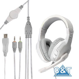 Over-Ear Słuchawki stereo lub słuchawek wbudowany mikrofon LED Światła do gier